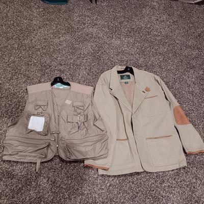 RIVER RUN FISHING VEST AND ORVIS FIELD HUNTING JACKET