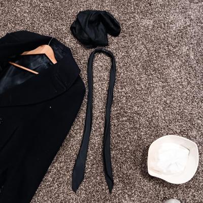 VINTAGE NAVY WOOL UNIFORM AND WOOL PEACOAT