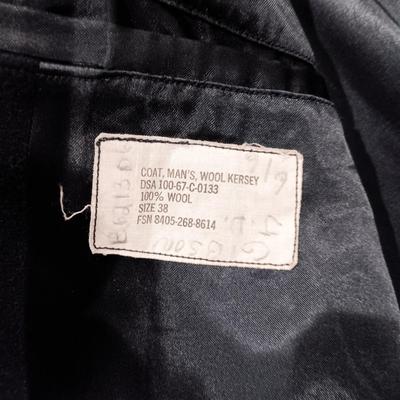 VINTAGE NAVY WOOL UNIFORM AND WOOL PEACOAT