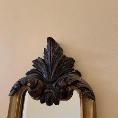 4’ Tall Carved Gilt Mirror
