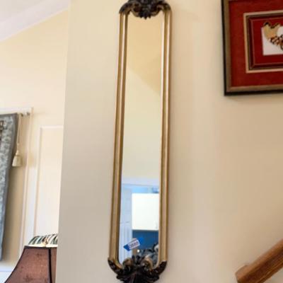 4’ Tall Carved Gilt Mirror