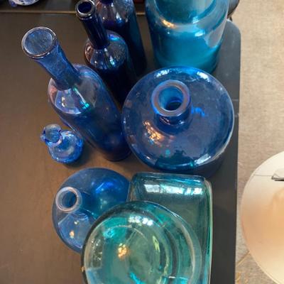 Colored Bottle Decor Lot