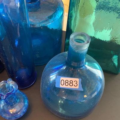 Colored Bottle Decor Lot
