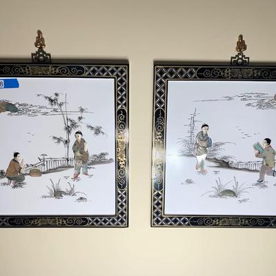 PAIR Oriental Framed Wall Art