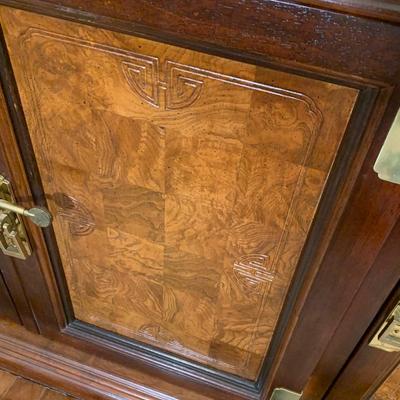 Clean Asian Style China Cabinet Lighted
