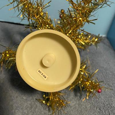 LOT 79 SUPER VINTAGE GOLD TINSEL CHRISTMAS TREE