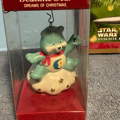 LOT 83 MOSTLY HALLMARK ORNAMENTS 1 CARE BEAR