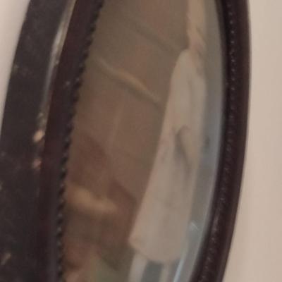 Vintage Bubble Glass Frame with Child's Photograph- Approx 13" x 16"
