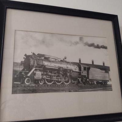 Framed Photograph of Southern Railway Train- Approx 18" x 15 3/4"