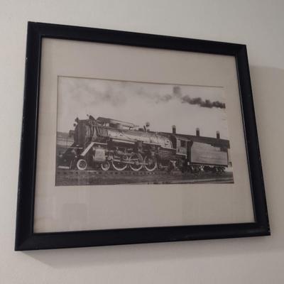 Framed Photograph of Southern Railway Train- Approx 18" x 15 3/4"