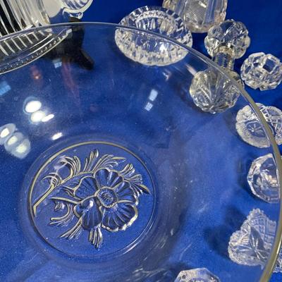 Huge Lot - Clear Glass Serving / Decor Pieces