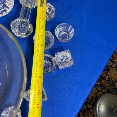 Huge Lot - Clear Glass Serving / Decor Pieces