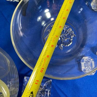 Huge Lot - Clear Glass Serving / Decor Pieces
