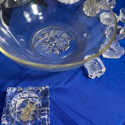 Huge Lot - Clear Glass Serving / Decor Pieces