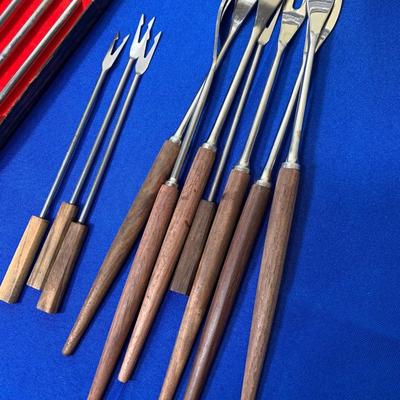Mid Century Fondue Forks