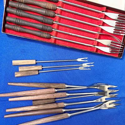 Mid Century Fondue Forks