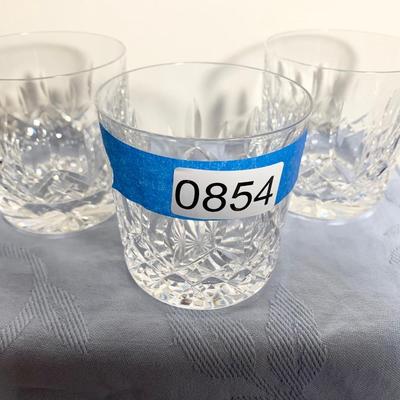 THREE Waterford Cocktail Tumblers