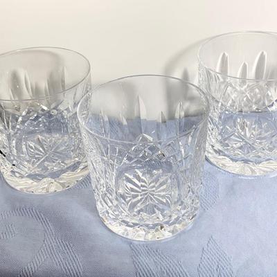 THREE Waterford Cocktail Tumblers