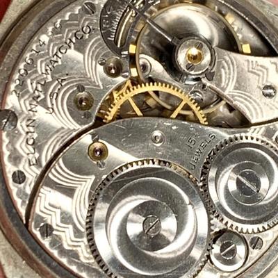 Elgin Pocket Watch Winds Clean - Keeps Time