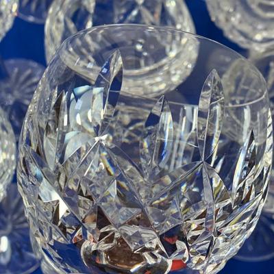 TWELVE Waterford Crystal 7” Wine Glasses