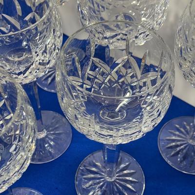 TWELVE Waterford Crystal 7” Wine Glasses