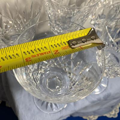 FIVE Waterford Crystal 7” Water Glasses