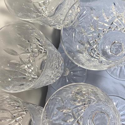 FIVE Waterford Crystal 7” Water Glasses