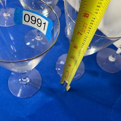 EIGHT Fostoria Wine Glasses / Water Goblets