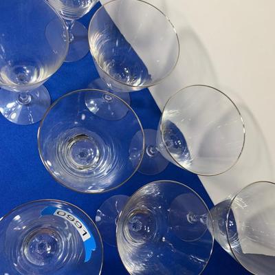 EIGHT Fostoria Wine Glasses / Water Goblets