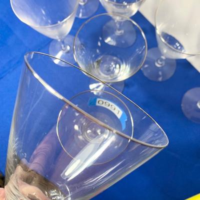 EIGHT Fostoria Wine Glasses / Water Goblets