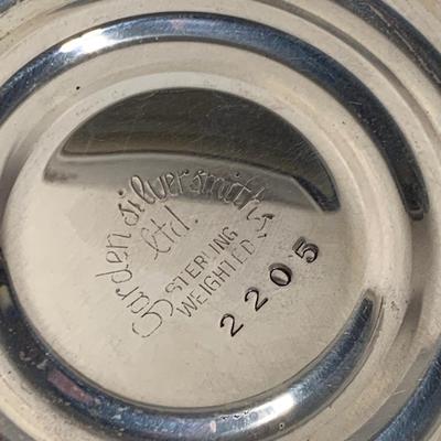 Garden Silversmiths Raised Sterling Silver Weighted Compote
