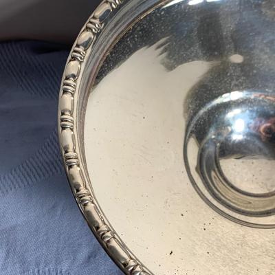 Garden Silversmiths Raised Sterling Silver Weighted Compote