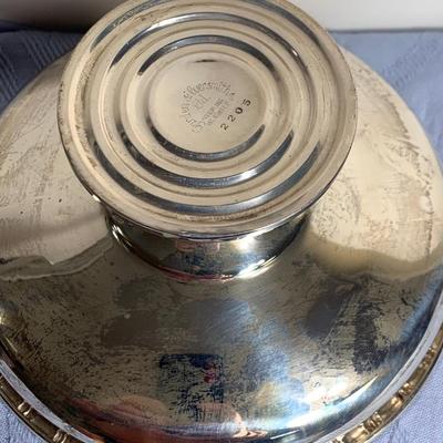 Garden Silversmiths Raised Sterling Silver Weighted Compote