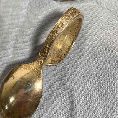 Sterling Silver Lot - Footed Salt - Steiff Spoon - Childs Cups