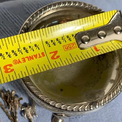 Sterling Silver Lot - Footed Salt - Steiff Spoon - Childs Cups