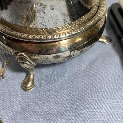 Sterling Silver Lot - Footed Salt - Steiff Spoon - Childs Cups