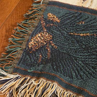 Woven Deer Lap Blanket