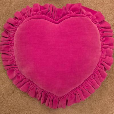 Velvet Heart Pillows and Quilted Heart Pillow