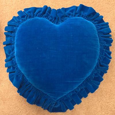 Velvet Heart Pillows and Quilted Heart Pillow