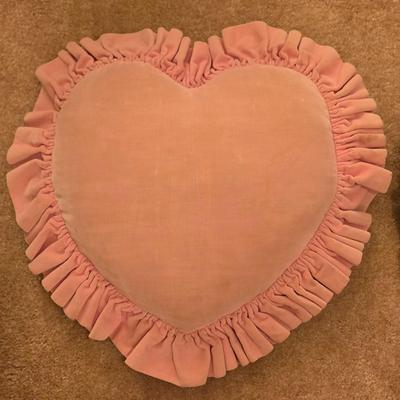 Velvet Heart Pillows and Quilted Heart Pillow