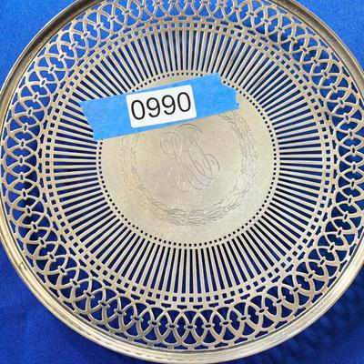 Sterling Serving Plate - Monogramed