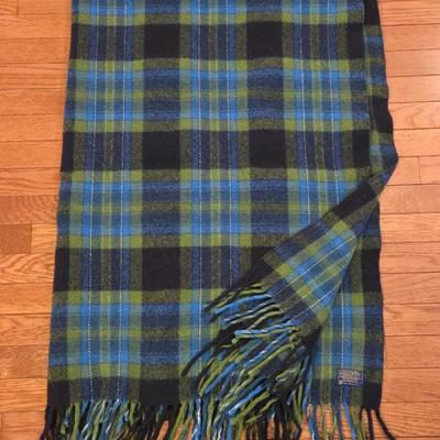 Pendleton Blue & Green Plaid Lap Blanket