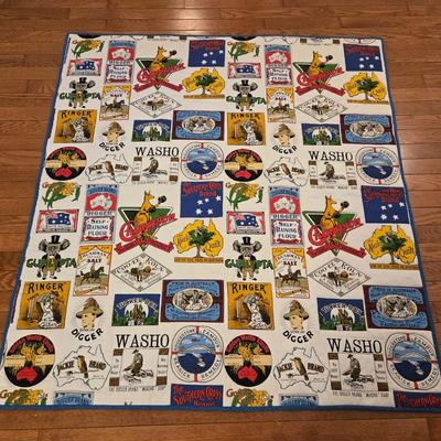 Quilted Australian Lap Blanket
