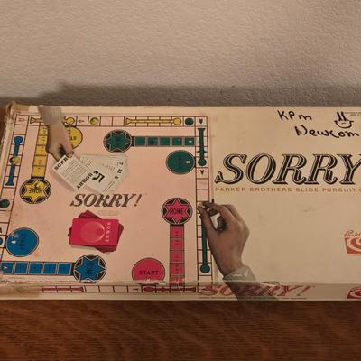 Vintage Sorry Board Game