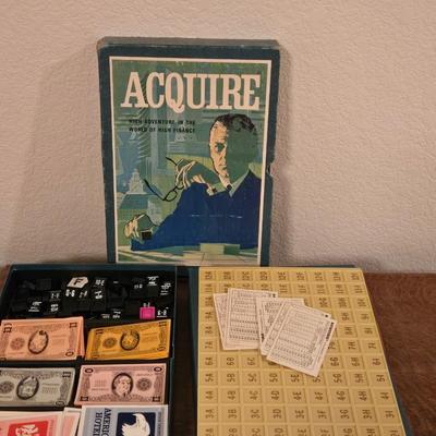 Vintage Acquire Board Game