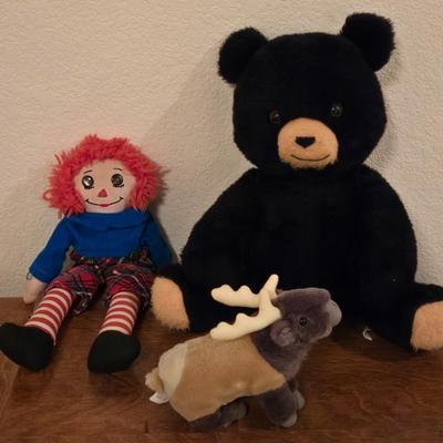 Vintage Teddy Bear and Raggedy Andy