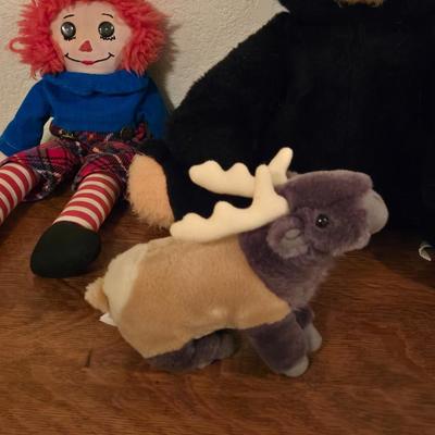 Vintage Teddy Bear and Raggedy Andy