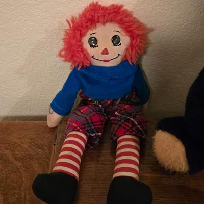 Vintage Teddy Bear and Raggedy Andy