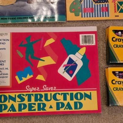 Vintage Coloring Books and Crayons