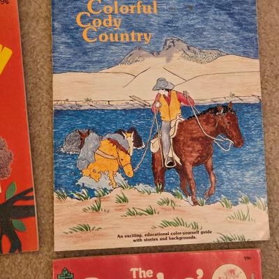 Vintage Coloing Books and Crayons